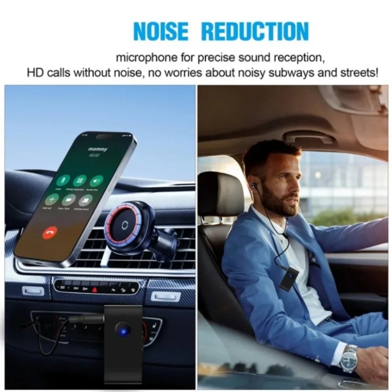 Bluetooth Adapter Receiver - Bluetooth 5.0 Audio-ontvanger met bedrade oortjes