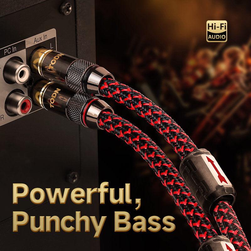 TODN 1 Paar RCA Audiokabel 2 R - Audio Splitter Y recensie en prijs
