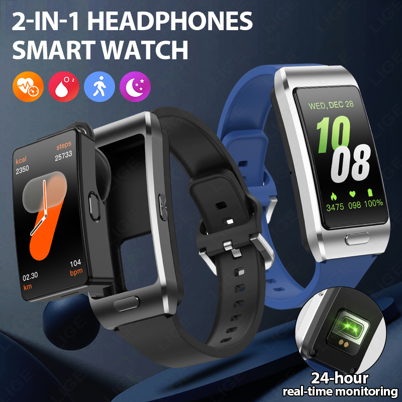 LIGE Nieuwe Smartwatch Oordopj - Wireless Earbuds Tws recensie en prijs